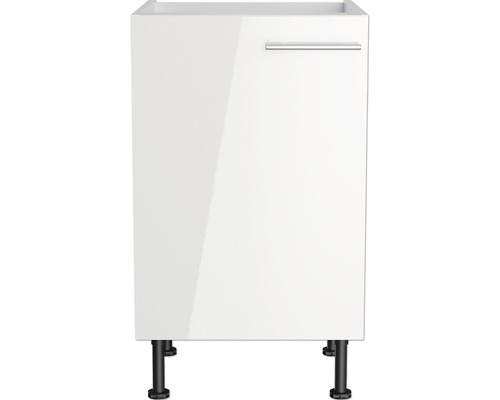 Optifit spoelbakkast Rurik986 BxDxH 50x58,4x87 cm wit glanzend gedemonteerd scharnier omkeerbaar (links of rechts te monteren)