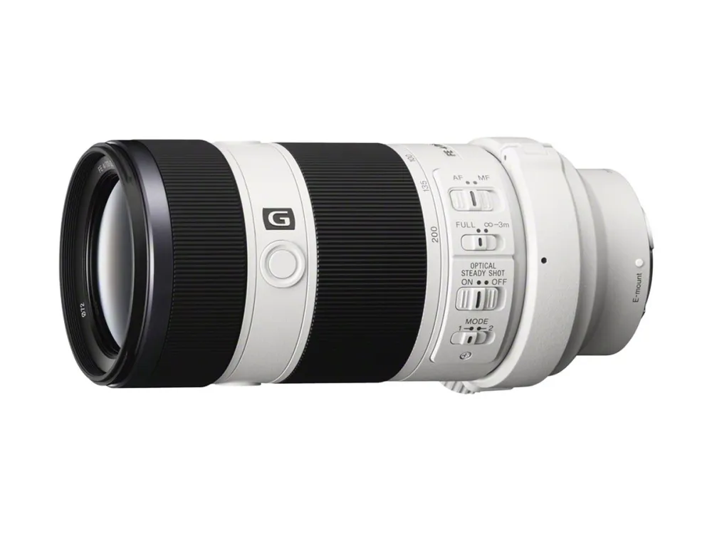 Sony SEL70200G - Telefoto zoom objektiv - 70 mm - 200 mm - f/4.0 G OSS - Sony E-mount - for Cinema Line; a VLOGCAM; a1; a1 II; a6700; a7 IV; a7C; a7C II; a7CR; a7R V; a7s III; a9 III