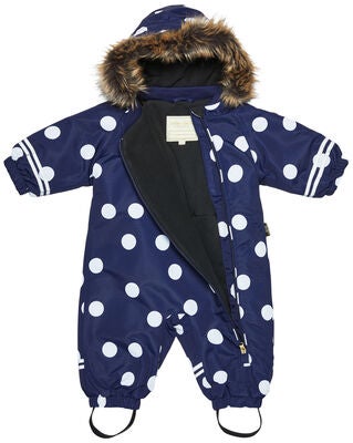 Petite Chérie Atelier Amour Vinterdress Baby, Big Dots Eclipse