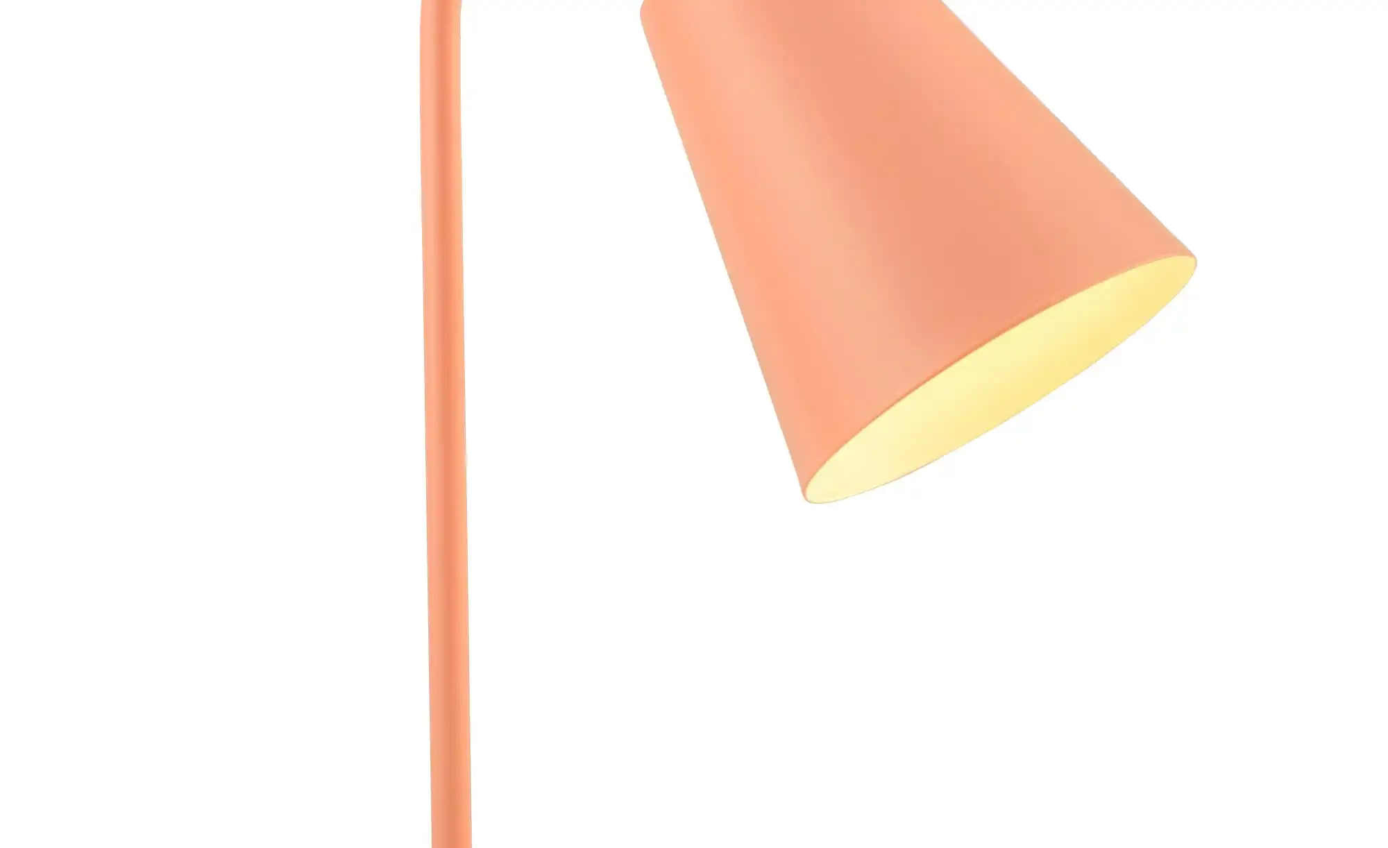 Tischleuchte, 1-flammig, Metall/ rosa
