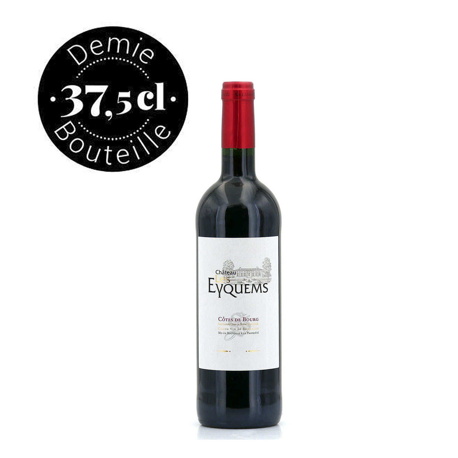 Château Les Eyquems - Bordeaux vin rouge Côtes de Bourg en demi-bouteille