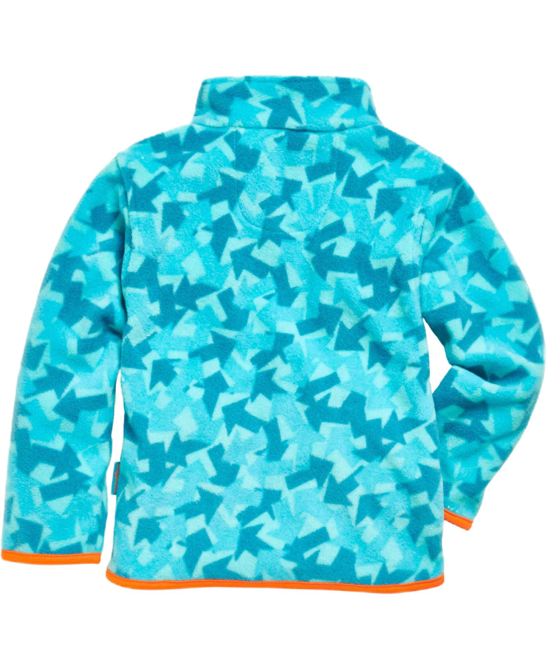 Playshoes fleece vest met all over print blauw