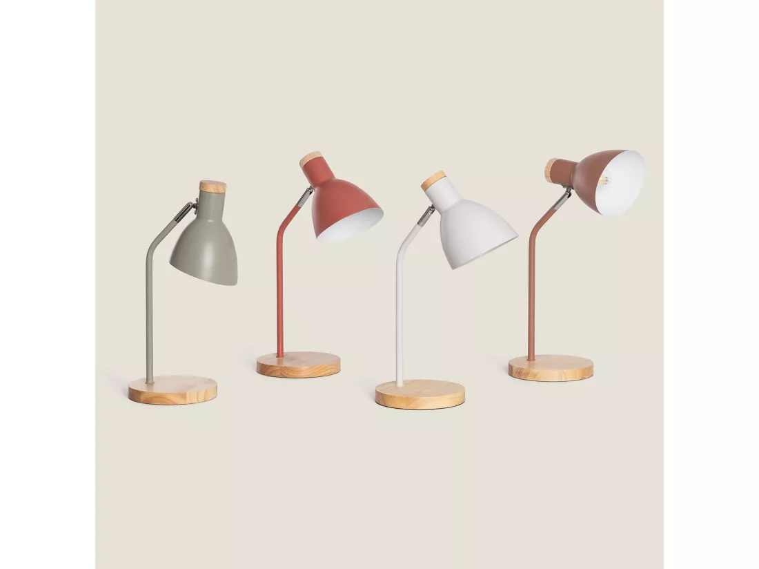 Lampe de Bureau Flex Métal Luxo Brun