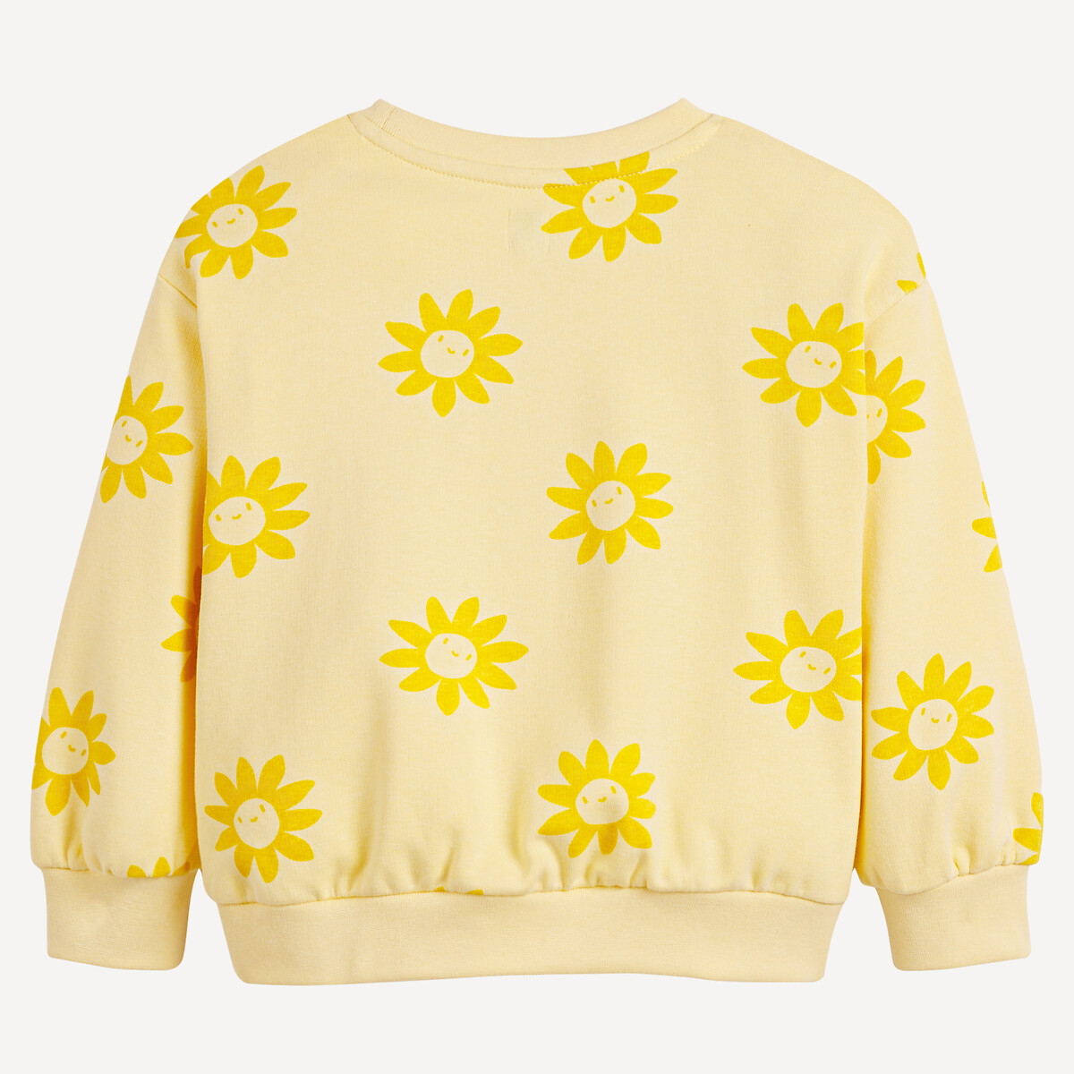 COLEÇÕES LA REDOUTE<br>Suéter de gola redonda, fleece, estampa floral