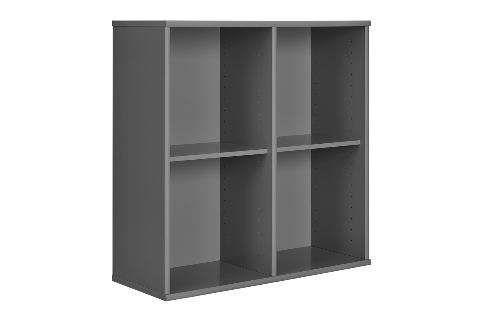 Mistral Bokyller 70x70x27 cm. Lakkert farget eik i Antrasitt. Veggmontert.