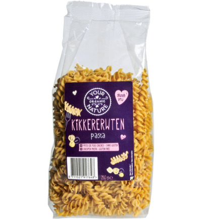 Your Organic Nature Kikkererwten Fusilli Glutenvrij (250 gr)