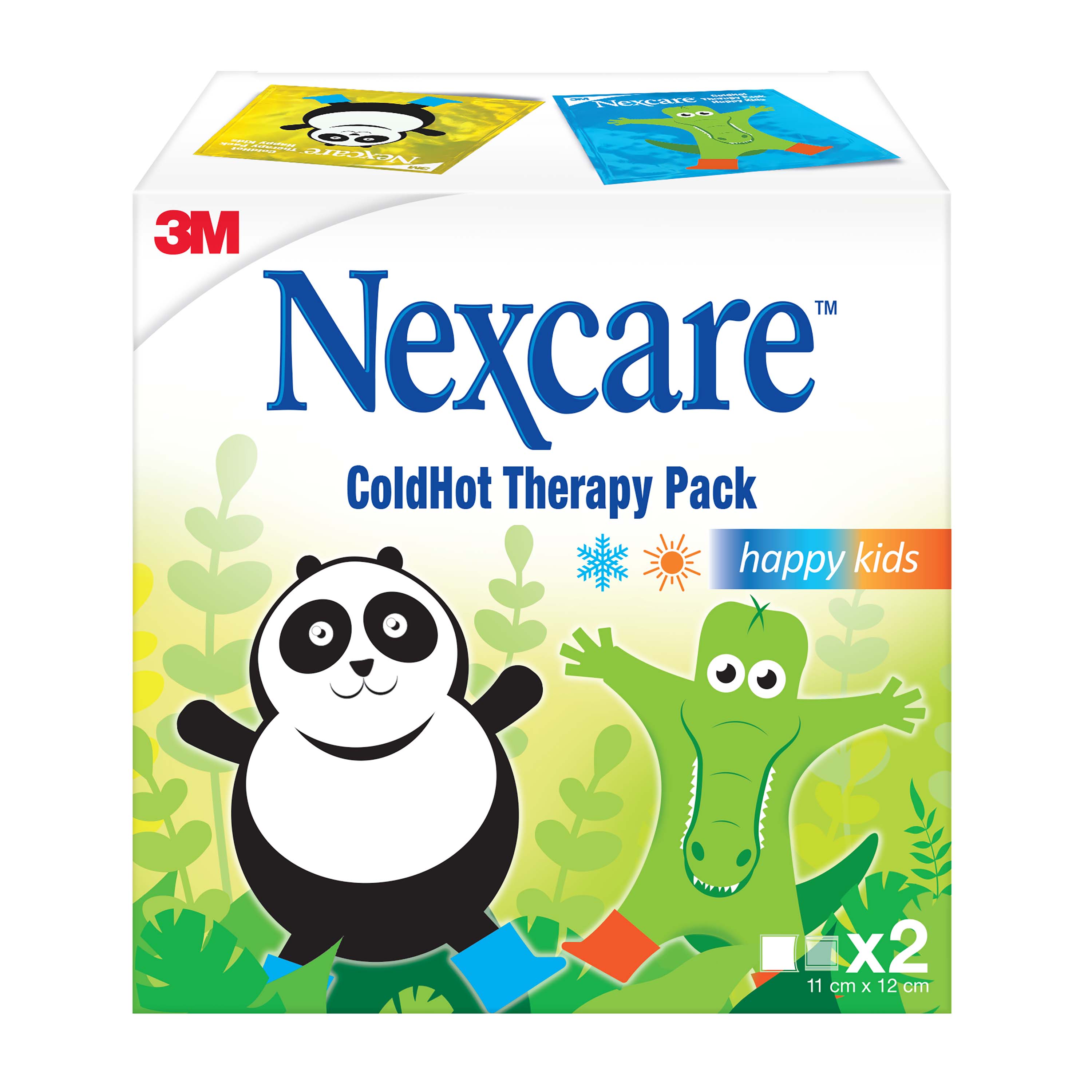 NEXCARE ColdHot Therapy Pack<br>2 Stück, 12x11cm, Happy Kids