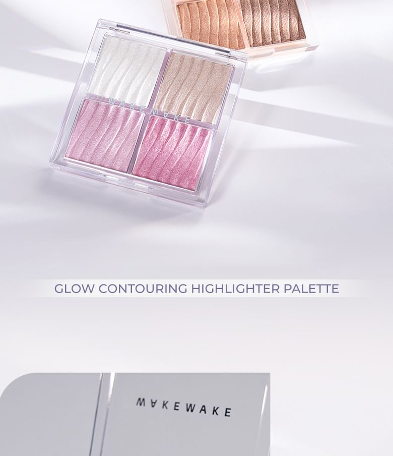 WAKEMAKE - Glow Contouring Highlighter Palette - 2 soorten