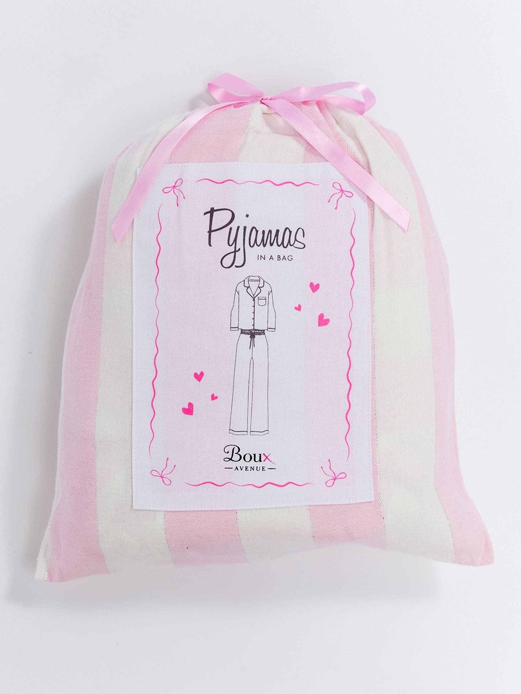 Roze/wit gestreept - Boux Avenue Pyjamas In a Bag