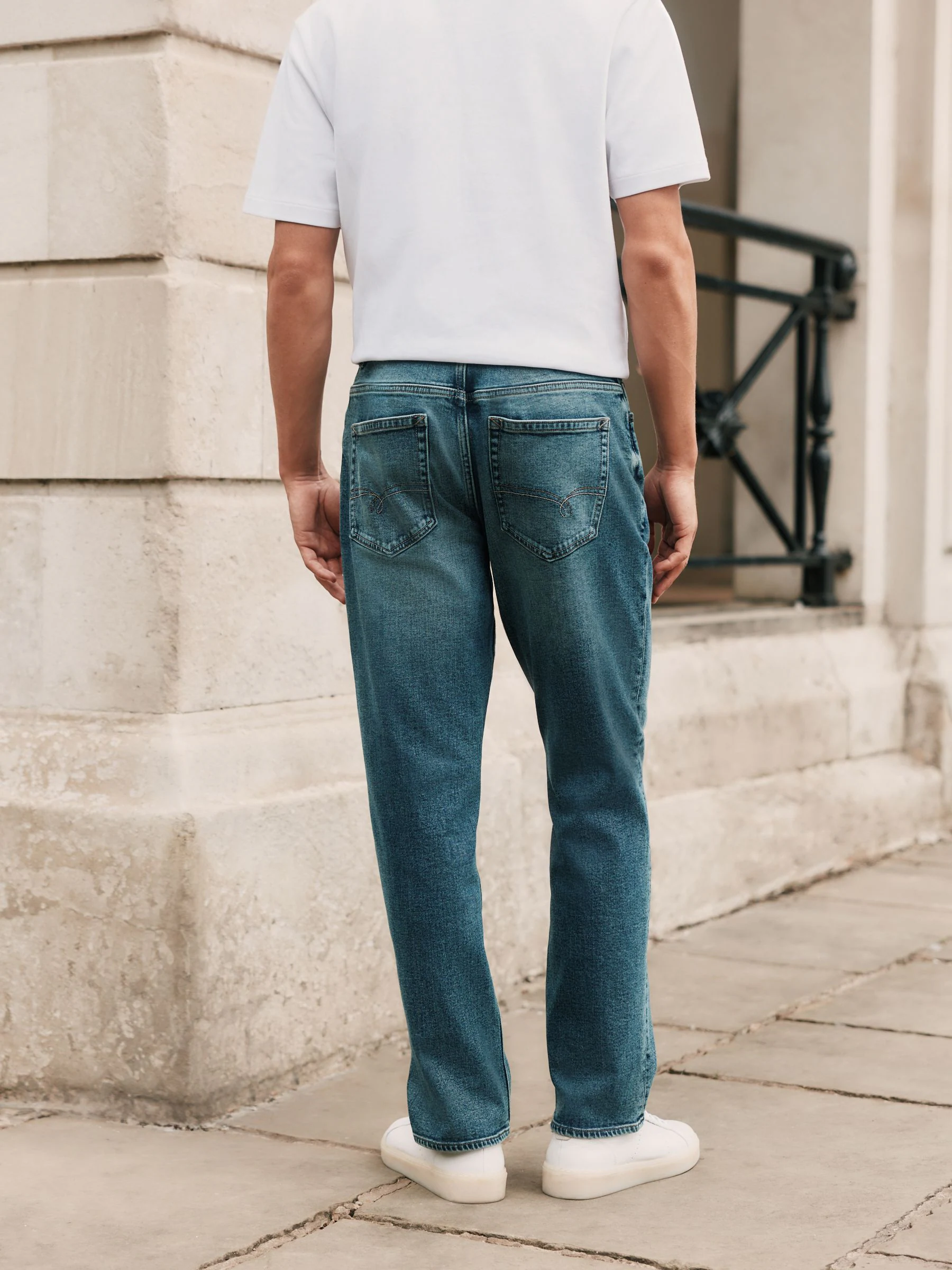 Blauw - Signature Brushed Cosy Denim Jeans With Wool