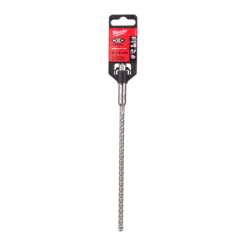 Milwaukee SDS-plus hamerboor MX4 6x210mm