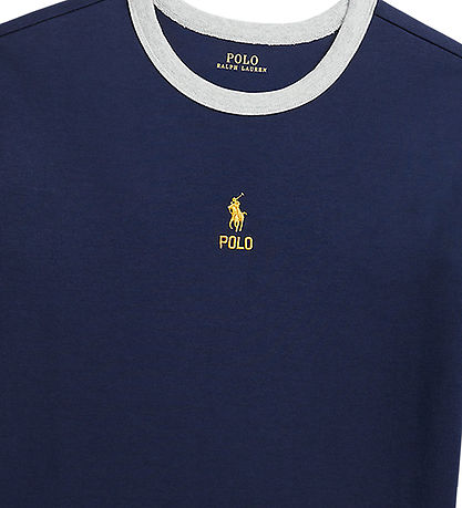 Polo Ralph Lauren Bluse - Navy m. Bordeaux/Dunkelgrün