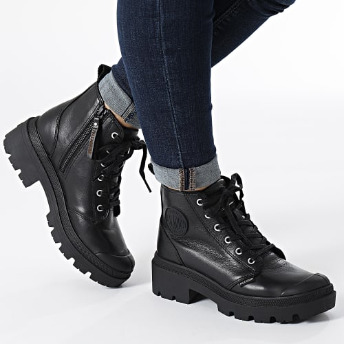 Bottines Femme Pallabase Leather 96905 Black