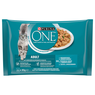 Purina One Zarte Stückchen in Sauce Hochseefisch 12x4x85g