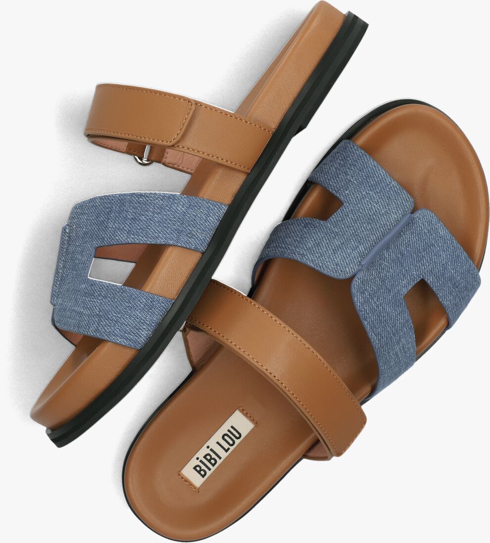 blauwe bibi lou slippers 525z67