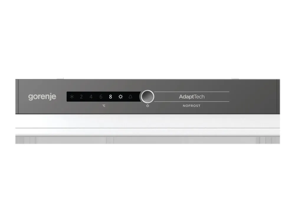 Gorenje NRKI4182A1 - Køleskab/fryser - bund-fryser - til indbygning - niche - bredde: 56 cm - dybde: 56 cm - højde: 177.5 cm - 248 liter - Klasse F - hvid