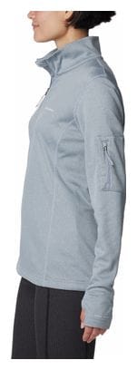 Polaire Femme Columbia Park View Grid 1/2 Zip Gris