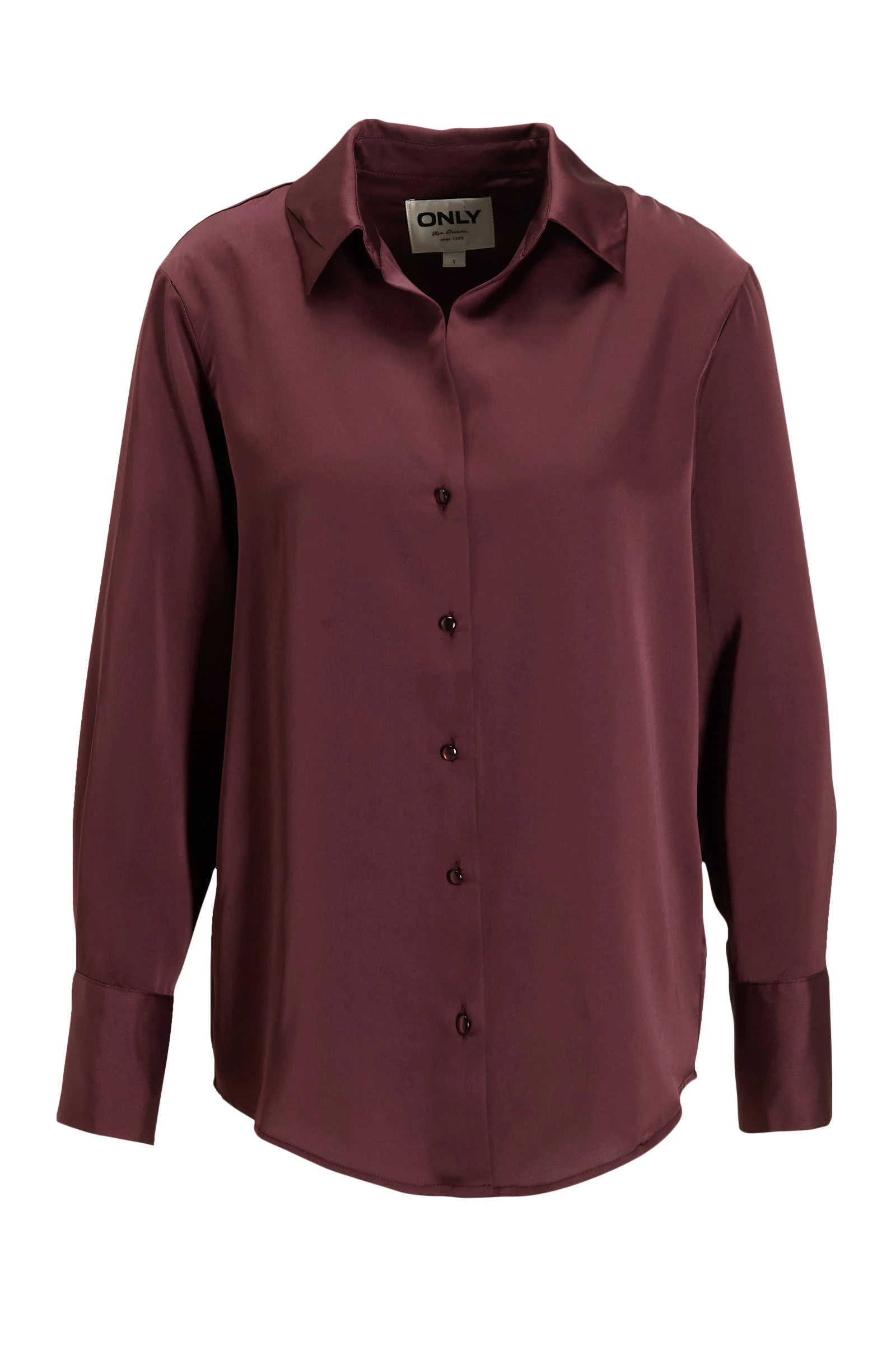 ONLY blouse ONLGABBY donkerrood