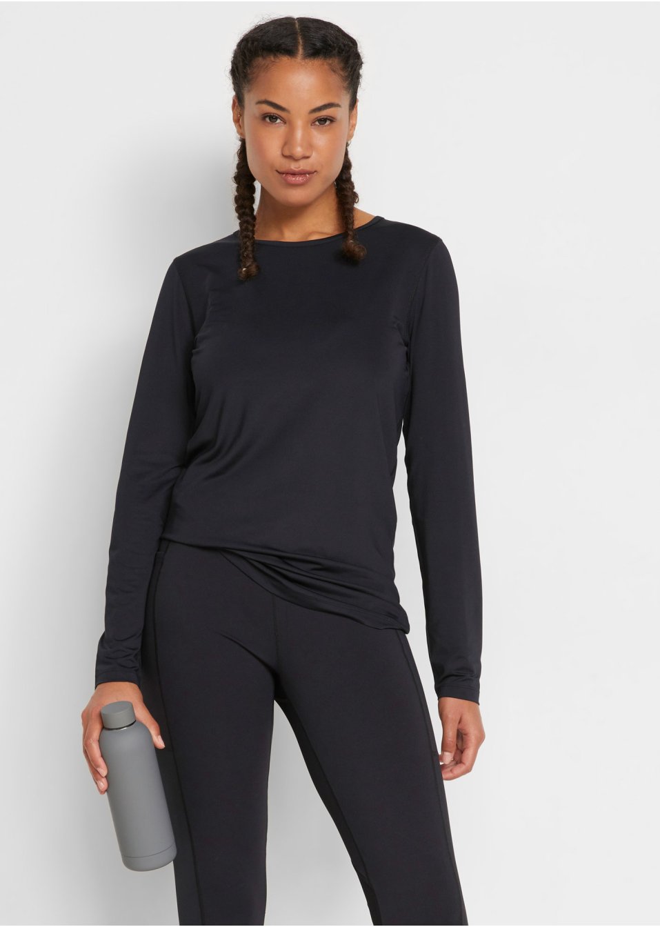 T-shirt de sport long avec polyester recyclé