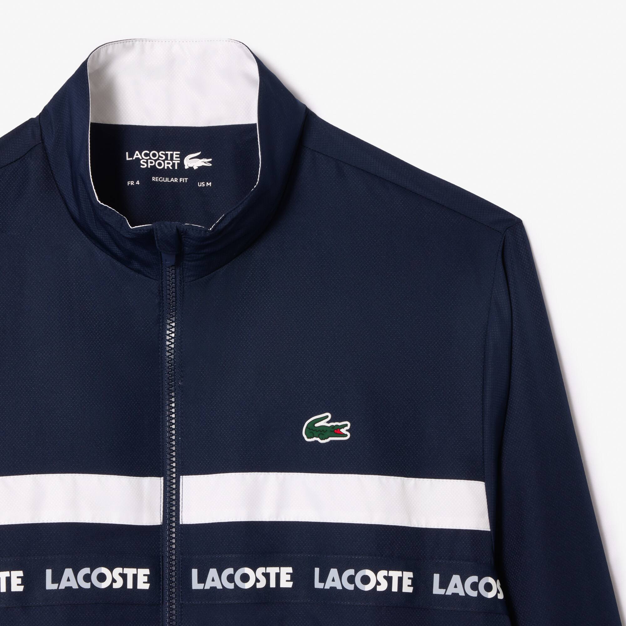 Tennis-Trainingsanzug mit Logostreifen Trainingsanzug-Sets - Blau - Lacoste - Herren