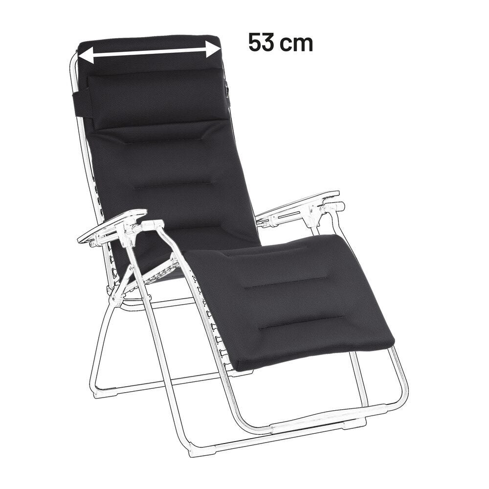 Relaxliege Ersatzteilset XL - 53 cm Rsx XL/Futura XL AirComfort® Schwarz Acier