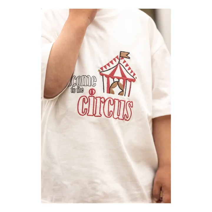 Fliink T-Shirt Sommer Circus Coton Bio | Ecru