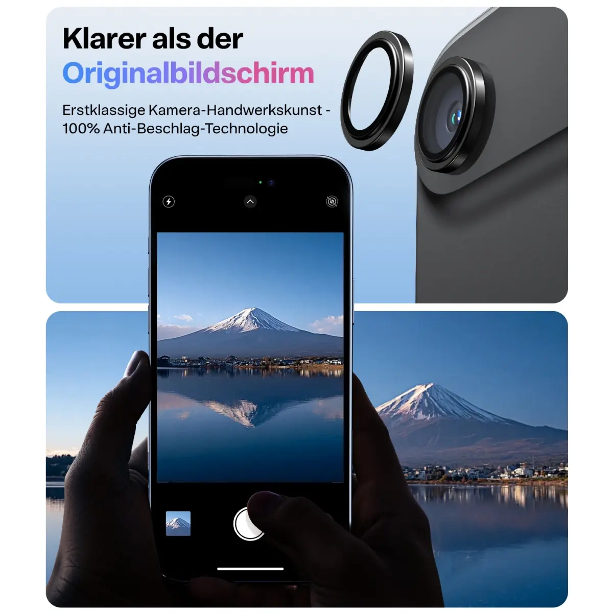 Lensguard iPhone Air Kameraschutz Objektiv Ring Protector Abdeckung - Schwarz