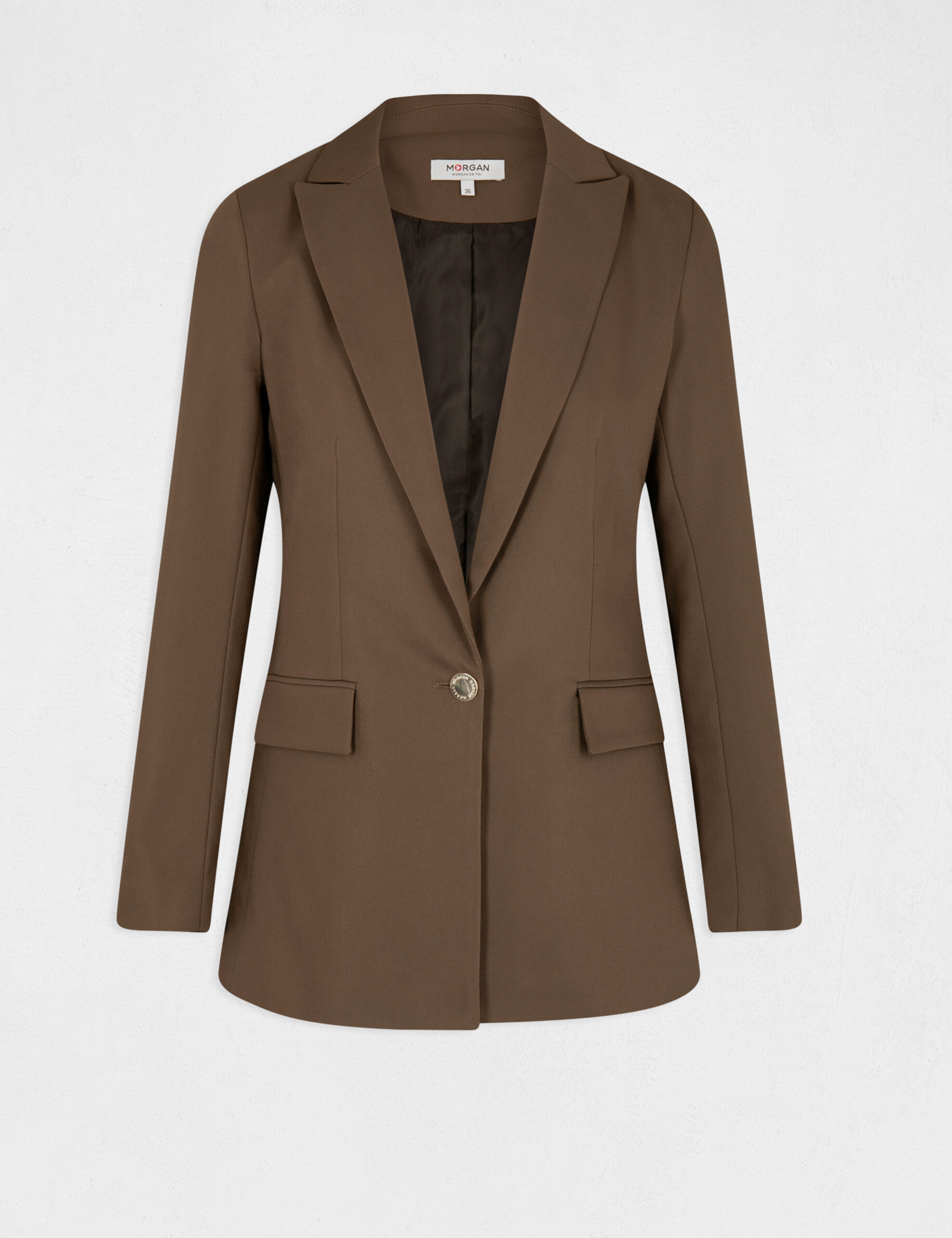 Veste city droite vert kaki femme - vert_kaki