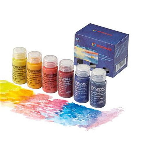 Stockmar aquarelverfpotjes basis assorti - 20 ml - 6st