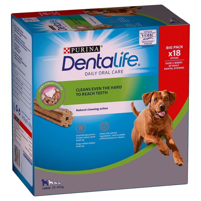 PURINA Dentalife Bâtonnets à mâcher pour grand chien (25-40 kg)