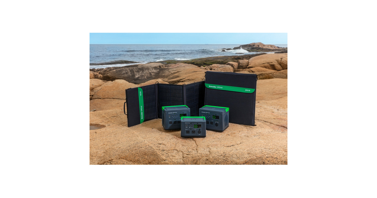 APCSchneider OffGrid draagbaar zonnepaneel, 200W  (PSP200, Opvouwbaar, met draagtas)