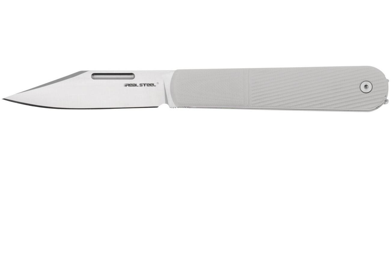 Real Steel Barlow RB5, 8022I Clippoint N690, Ivory G10, slipjoint zakmes