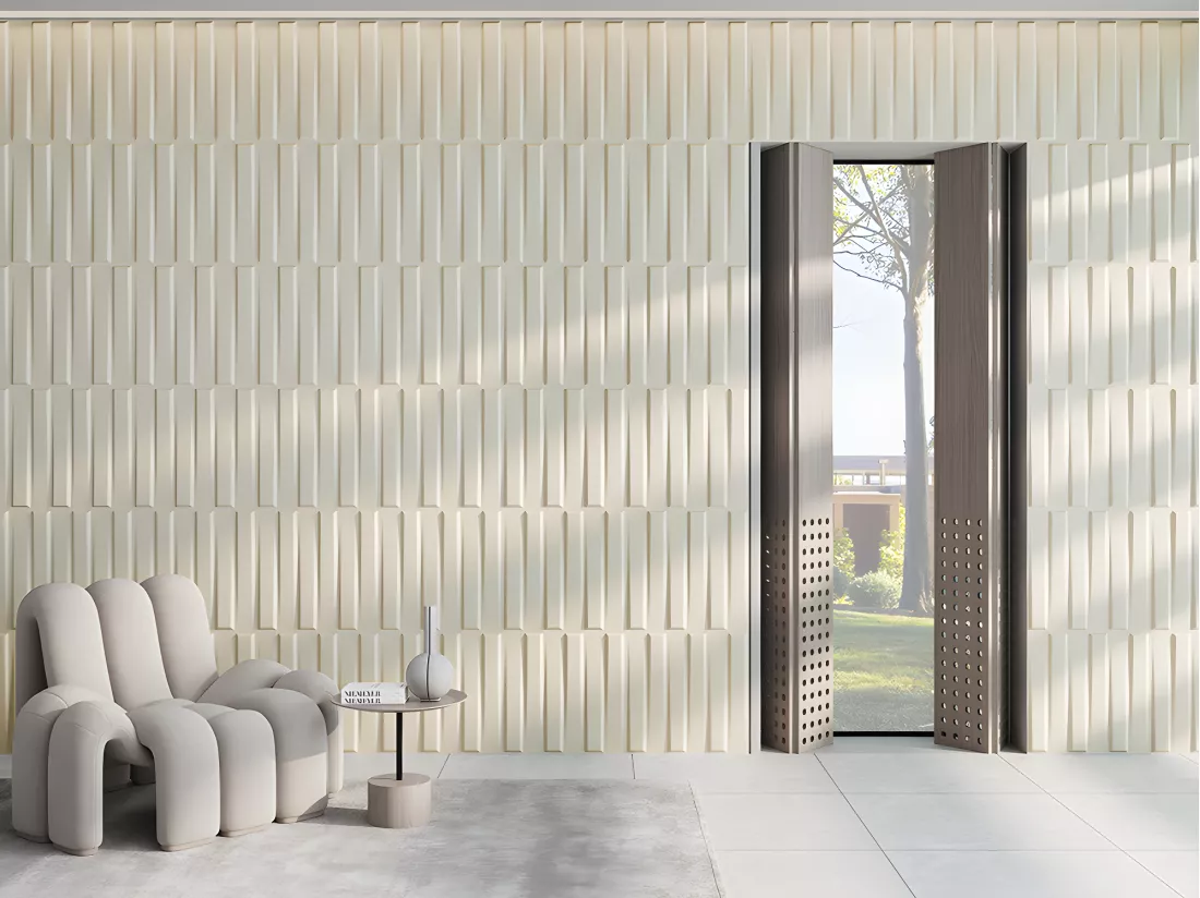 Panneau mural 3D à peindre - pack de 3m² - lot de 12 pièces - STRAIT