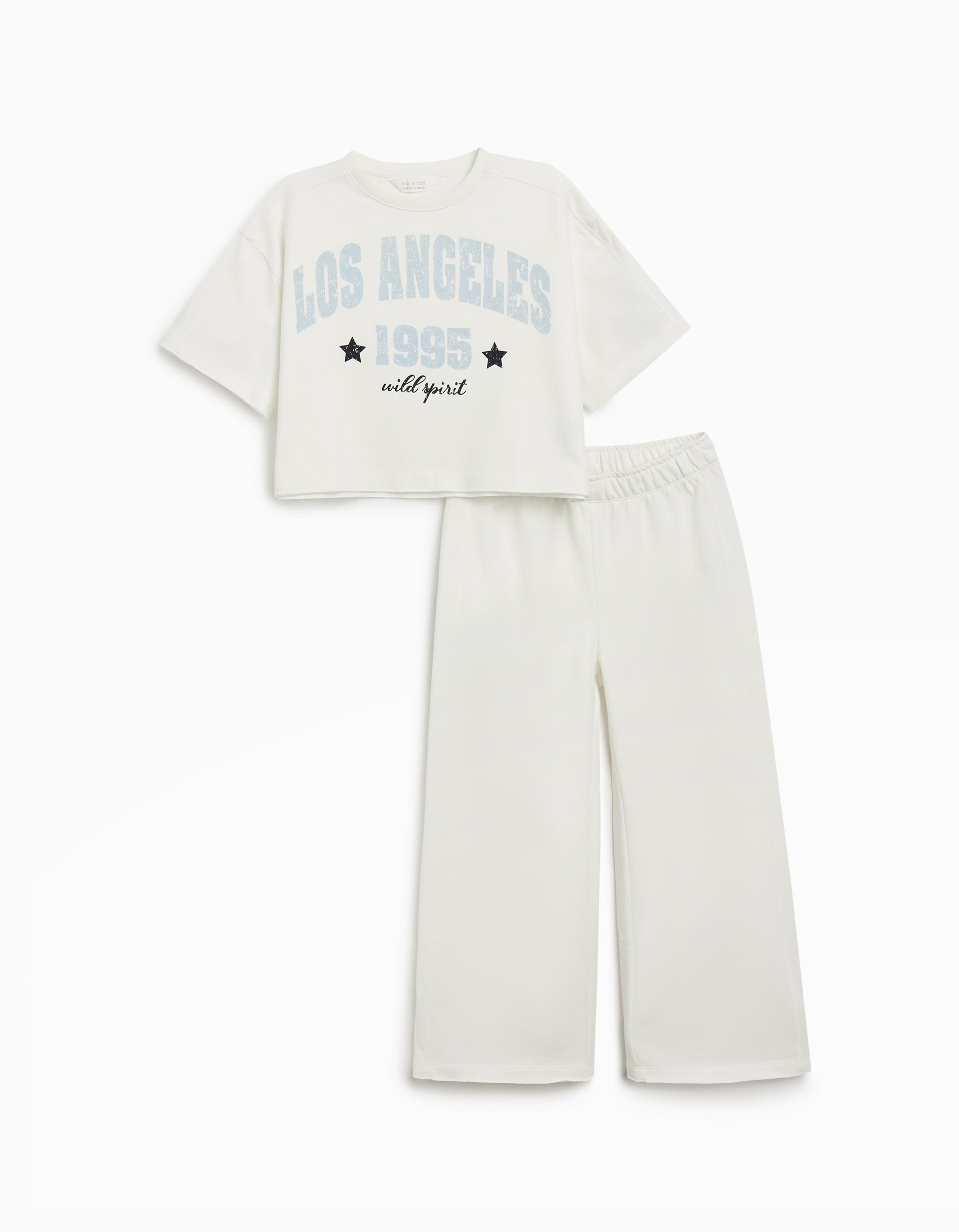 Conjunto de Jogging, Menina, Branco