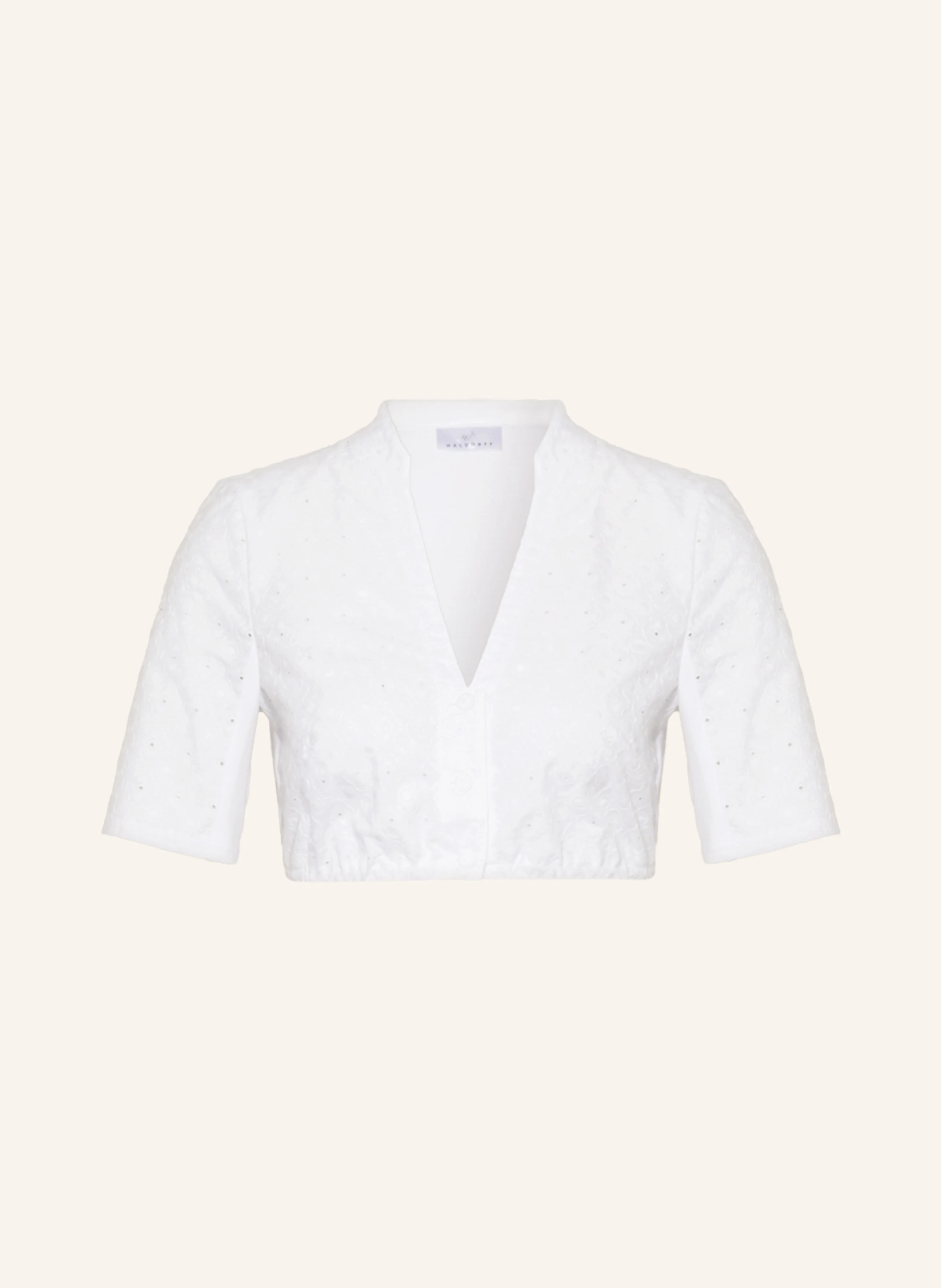 WALDORFF Dirndlbluse im Materialmix