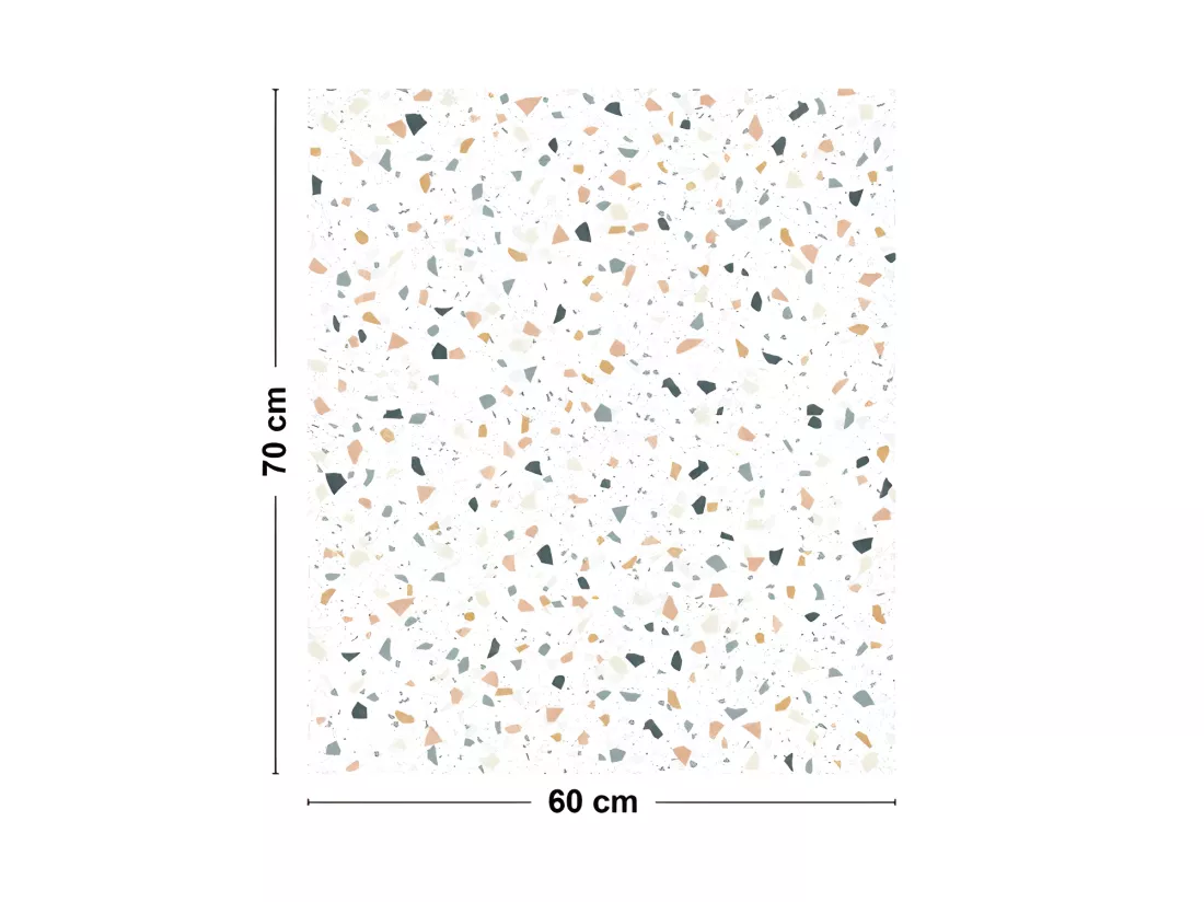 Fond de hotte ALU L 60xH 70cm - Terrazzo Dolce - Aluminium composite