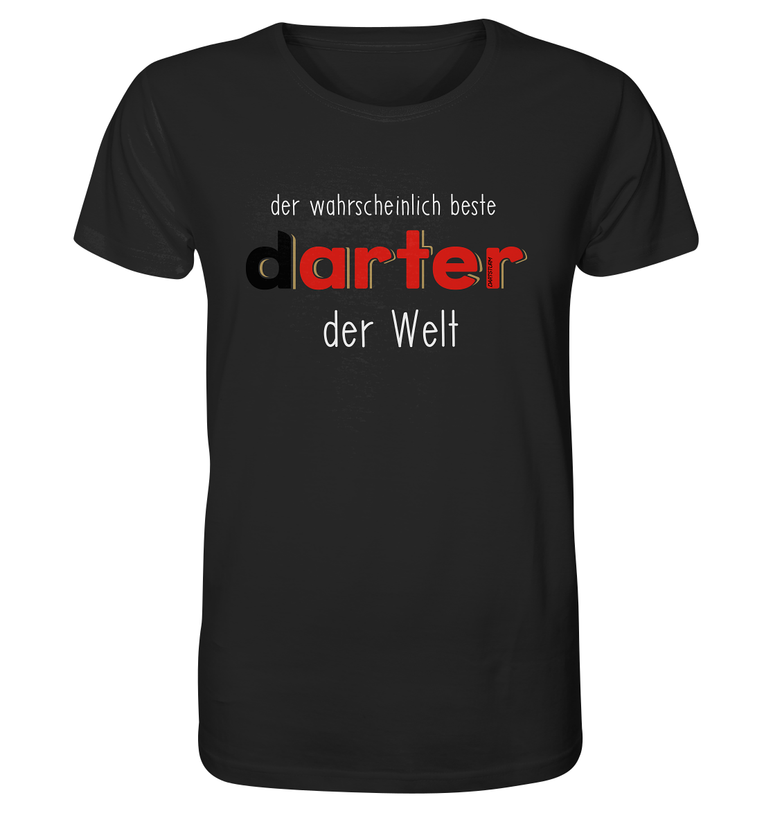 DartSturm - Der wohl beste darter der Welt Weiß - Organic Shirt