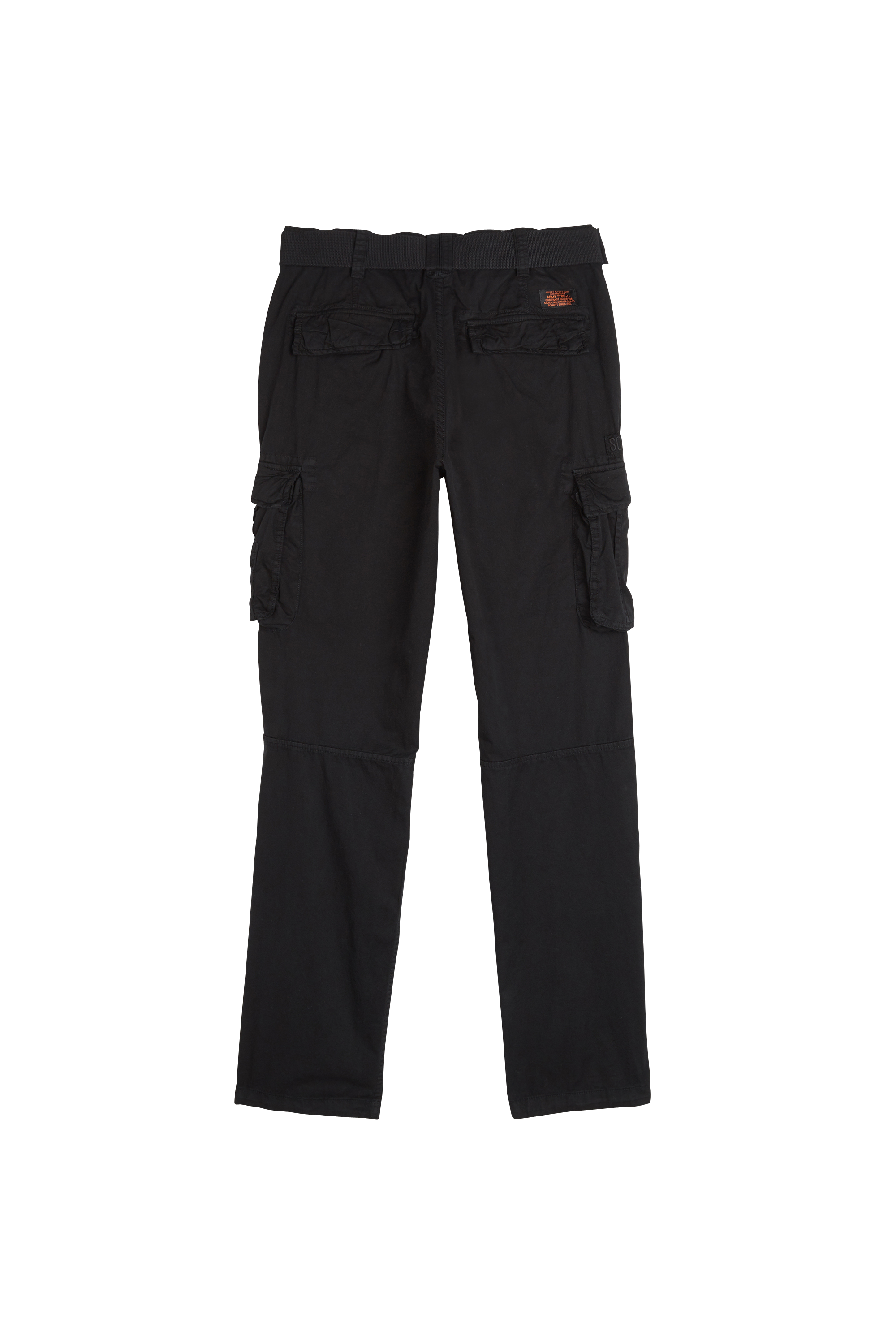 SCHOTT Pantalon treillis ceinturé  Noir