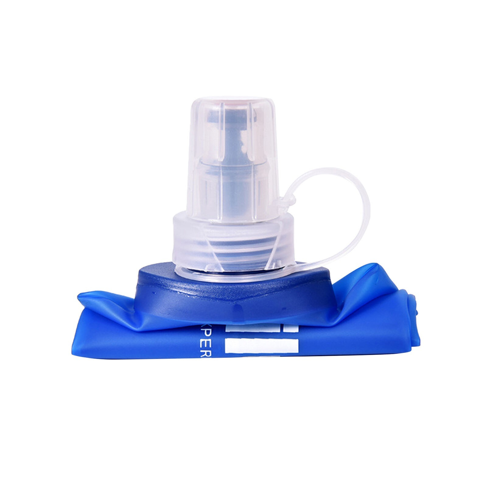 (500ml) Trinkblase Tragbarer Wasserbeutel Faltbare Festival Trinkflasche - Blau