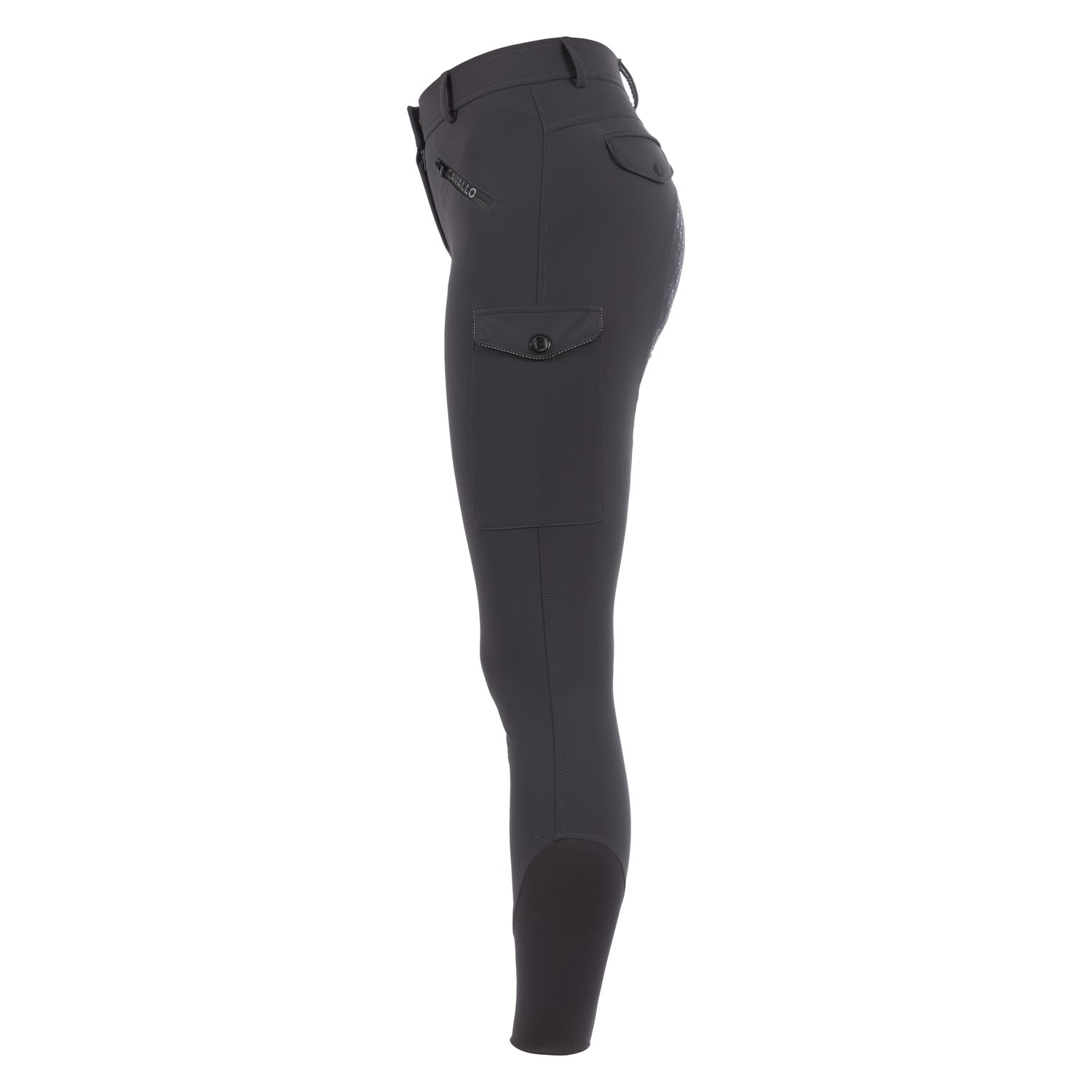 Cavallo Gesäßeinsatz-Reithose CAVALCOMINA GRIP MOBILE  - graphite