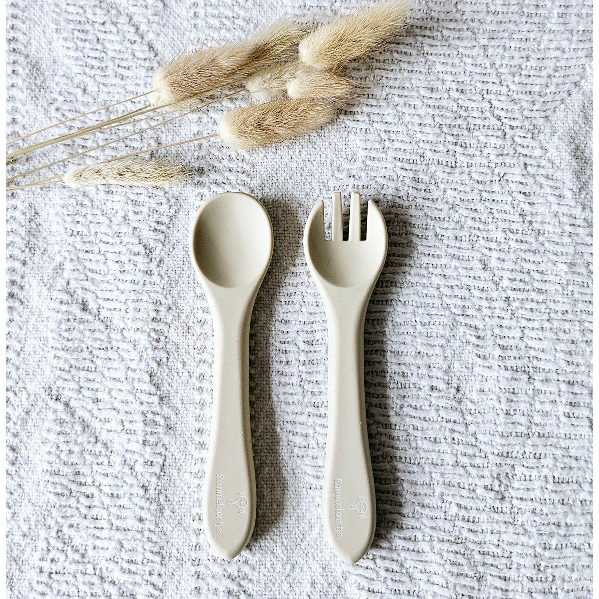 Löffel und Gabel aus Silikon