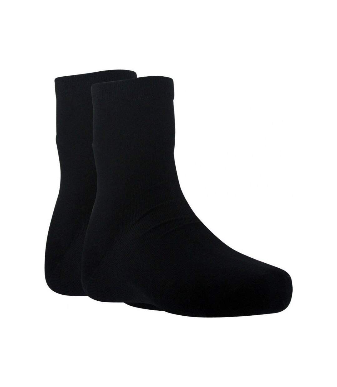 DIM Lot de 2 paires de Chaussettes Femme Coton PURCOTON Noir Noir
