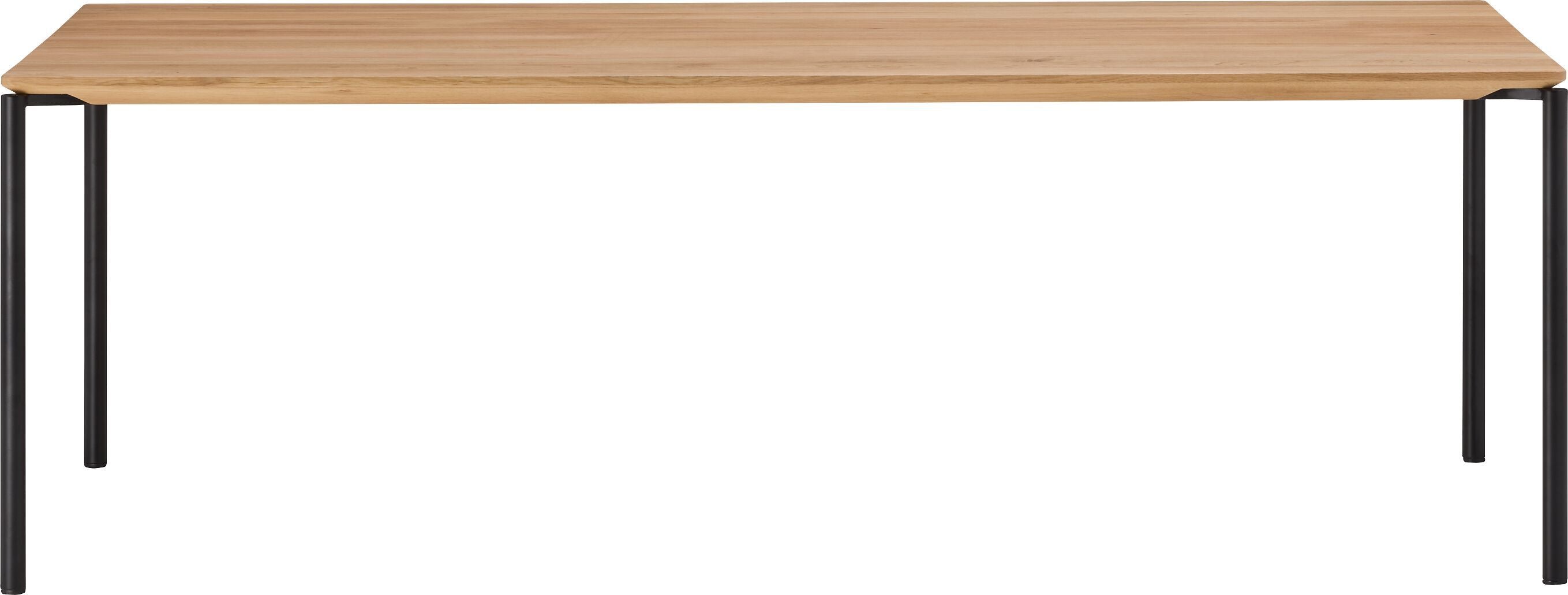 BAO Salontisch - Eiche massiv / schwarz / B: 120.0 cm x T: 70.0 cm x H: 40.0 cm