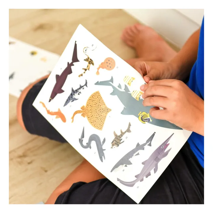 Poppik Poster Stickers Requins
