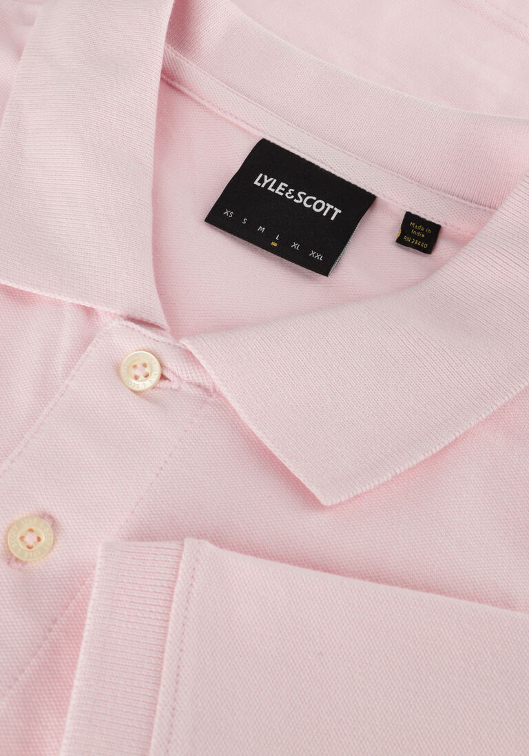 LYLE & SCOTT lichtroze lyle & scott polo plain polo