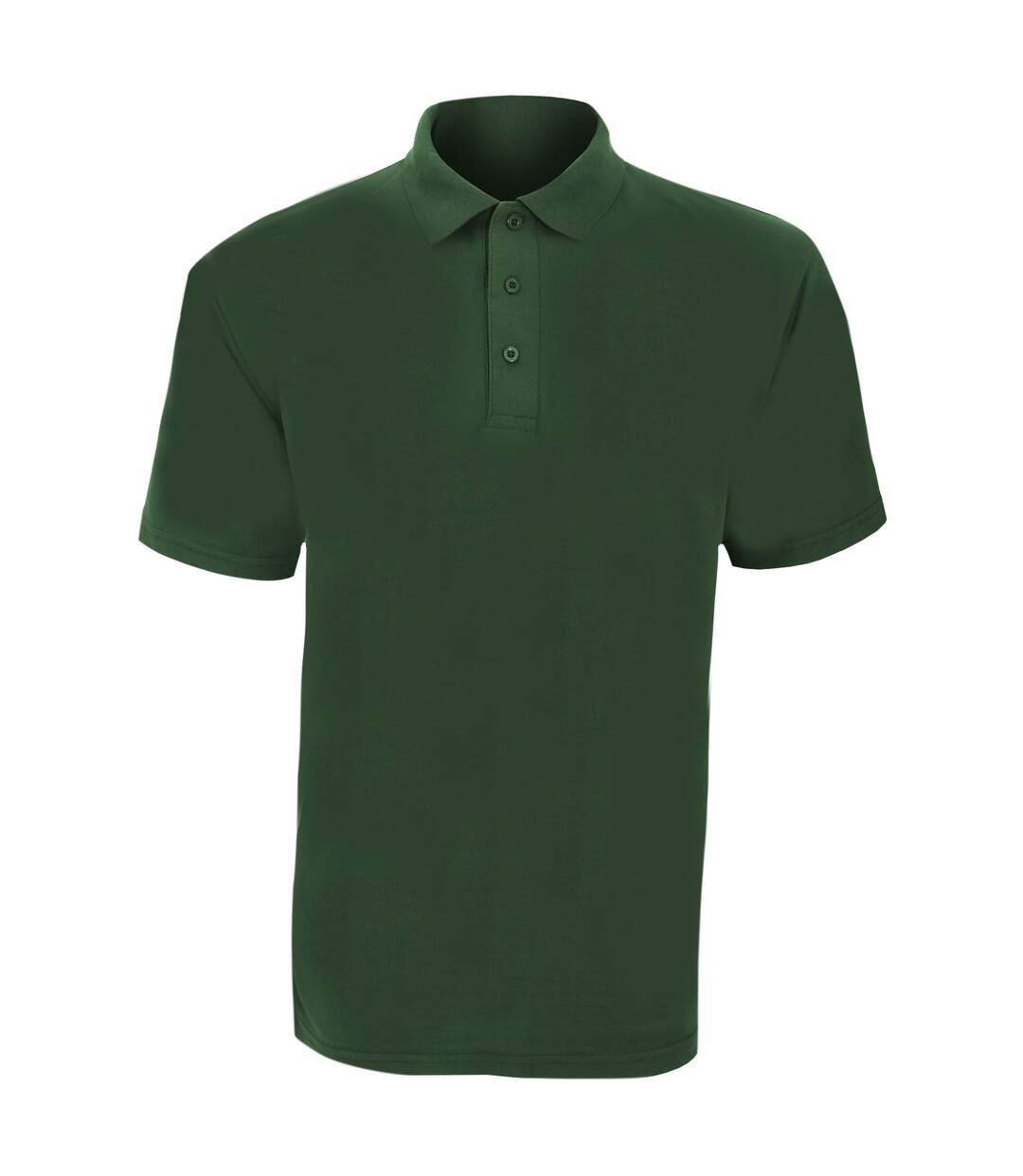 Polo uni à manches courtes UCC pour homme (Vert bouteille) - UTBC1194