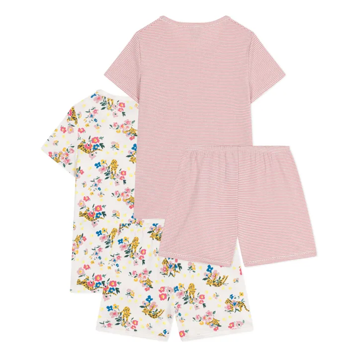Petit Bateau Lot 2 Pyjamas Shorts Fleurs | Rose