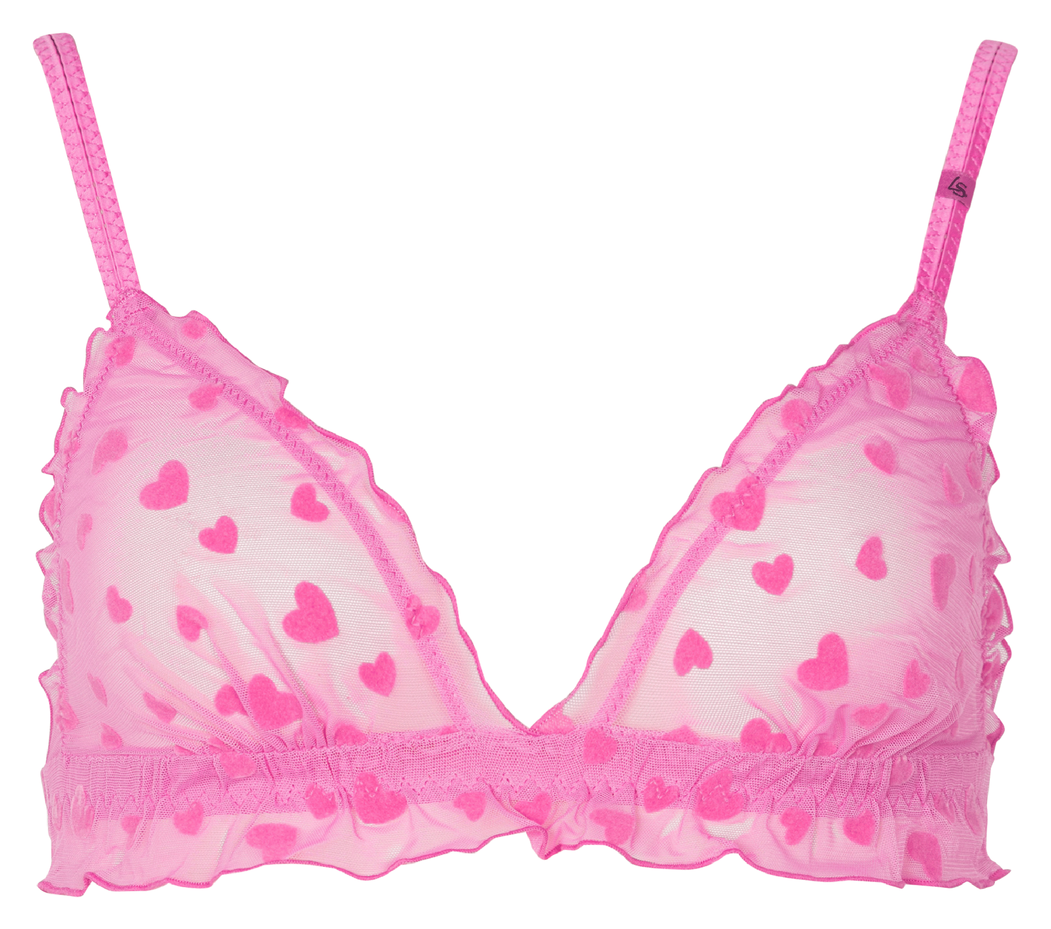 REGGIPETTO - Bralette triangle en tulle | Rose