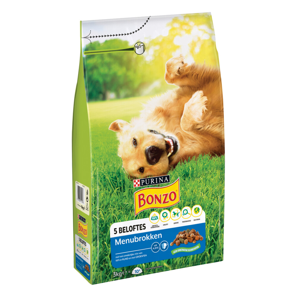 Bonzo Droogvoer Adult Menubrokken Kip3 kg