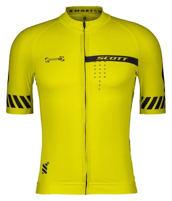 Maillot Manches Courtes Scott RC Pro Jaune Homme